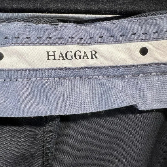 Haggar 38 x 30 Men's Black Dress Pants - Picture 2 of 7